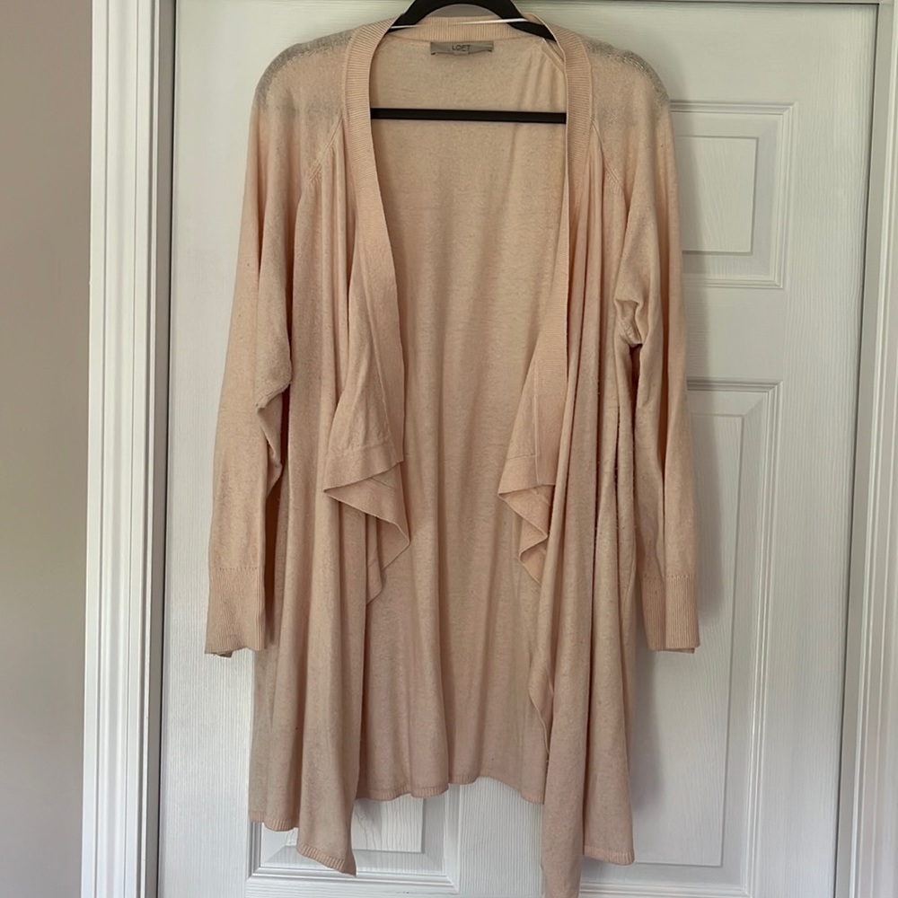 Loft Plus 24/26 Drape Front Wool Sweater